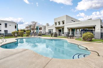 Pool with garden